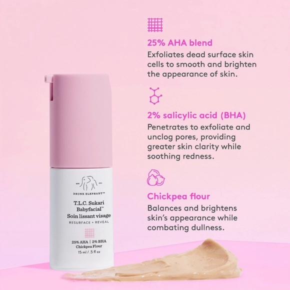 Drunk Elephant T.L.C. Sukari Babyfacial AHA + BHA Mask - Picture 4 of 5
